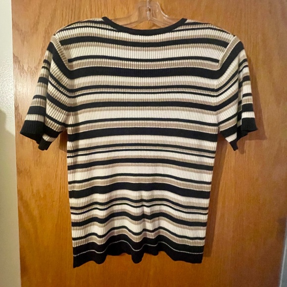 Striped Ribbed Knit Top - Picture 3 of 3